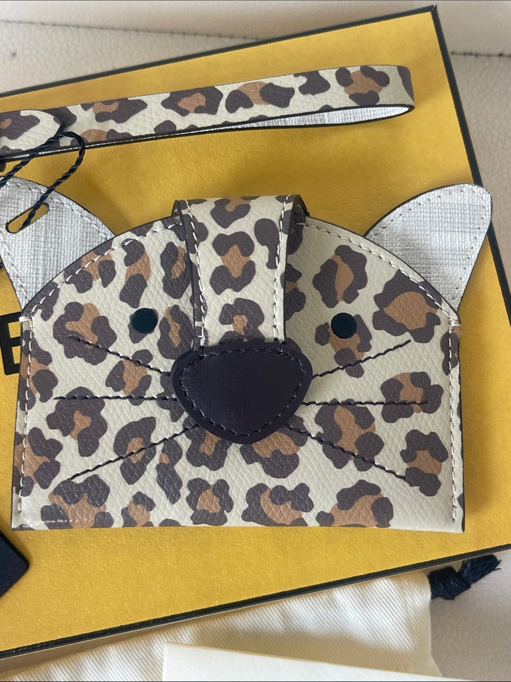 Fendi Best Friends Forever Animal Card Case, - Picture 2 of 8